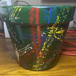 Hand crafted 8” terracotta planter